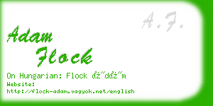 adam flock business card